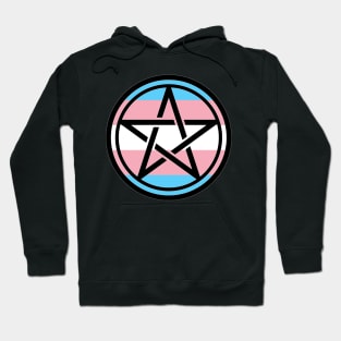 Large Print Pentacle LGBT Flag Transgender Hoodie